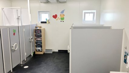 Modulbau - Kindertagesstätte Sanitäreinrichtung