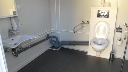 Sanitärcontainer - Innenansicht