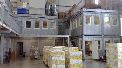 Spezielle Modulgebäude - Hallenbüro